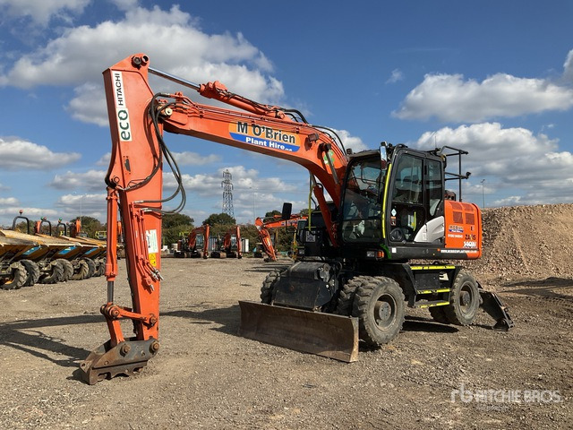 2018 Hitachi ZX140W-6 4x4 Highway Wheeled Excavator - 휠 굴삭기 : 사진 3 2018 Hitachi ZX140W-6 4x4 Highway Wheeled Excavator - 휠 굴삭기 : 사진 3