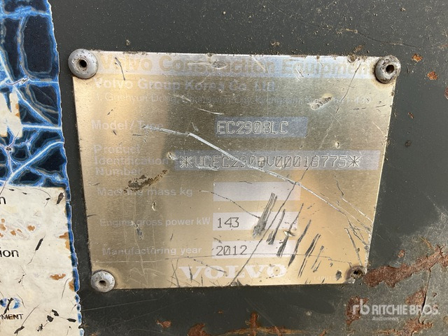 2012 Volvo EC290BLC - 크롤러 굴삭기 : 사진 3 2012 Volvo EC290BLC - 크롤러 굴삭기 : 사진 3