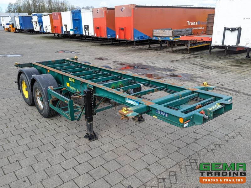 Flandria OP CC 2A 20FT 2-Assen ROR DrumBrakes - Leaf Suspension - 3120KG (O1789) - 컨테이너 운반 장치/ 스와프 보디 세미 트레일러 : 사진 4 Flandria OP CC 2A 20FT 2-Assen ROR DrumBrakes - Leaf Suspension - 3120KG (O1789) - 컨테이너 운반 장치/ 스와프 보디 세미 트레일러 : 사진 4