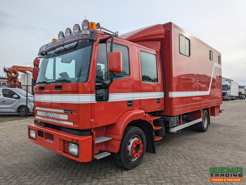 Iveco Tector ML120E24D 4x2 Euro3 DubbelCabine - Paardenwagen 3-Paards - Kleedruimte - Hydraulische klep- TOP! - 말 수송 트럭 : 사진 2 Iveco Tector ML120E24D 4x2 Euro3 DubbelCabine - Paardenwagen 3-Paards - Kleedruimte - Hydraulische klep- TOP! - 말 수송 트럭 : 사진 2