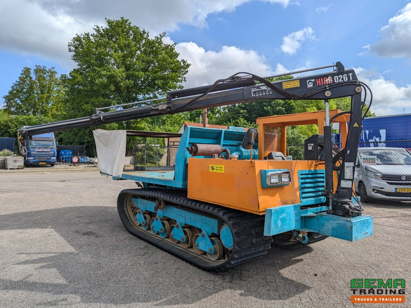덤프 Morooka MST-1100 Rupsdumper / Werktuigdrager - Platte kiepbak + Hiab 026 T3 Kraan - Komatsu 6Cil : 사진 5