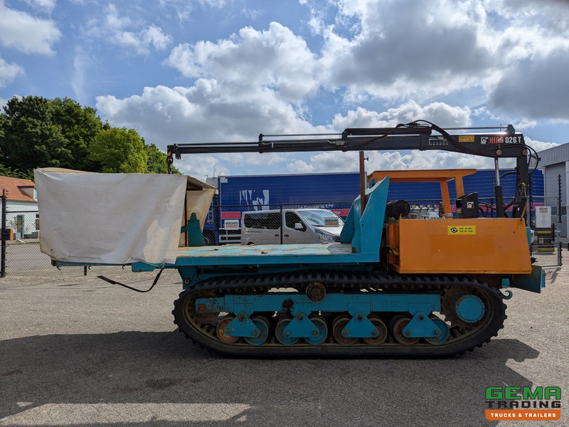 덤프 Morooka MST-1100 Rupsdumper / Werktuigdrager - Platte kiepbak + Hiab 026 T3 Kraan - Komatsu 6Cil : 사진 11