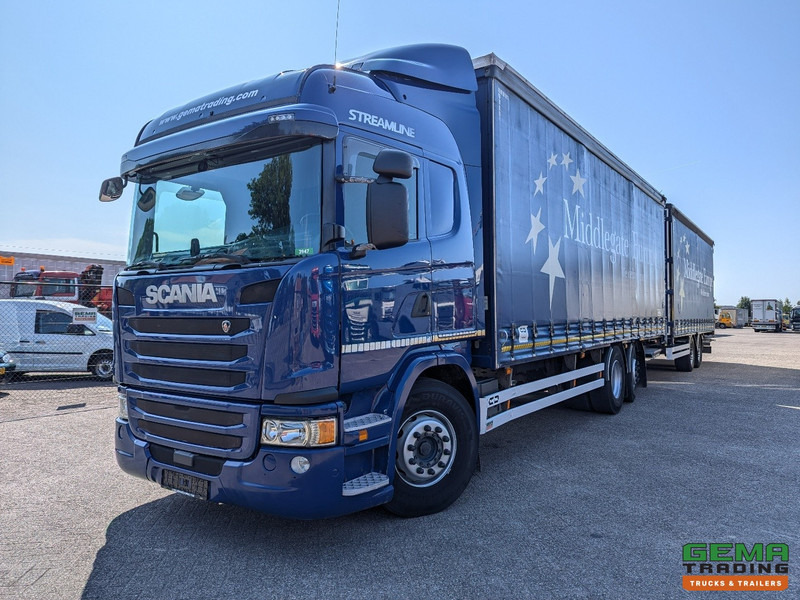 Scania G410 6x2/4 Streamline Euro6 - Retarder + Van Hool 2-Assige Aanhanger - SchuifzeilenCombi - SmartTachoV2 - 박스 트럭 : 사진 1 Scania G410 6x2/4 Streamline Euro6 - Retarder + Van Hool 2-Assige Aanhanger - SchuifzeilenCombi - SmartTachoV2 - 박스 트럭 : 사진 1