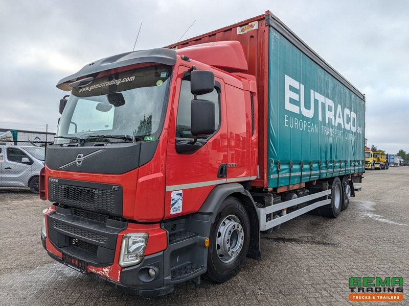 Volvo FE 280 6x2 Slaapcab Euro6 - BDF / SchuifzeilenBak 7.5M + Laadklep 1500KG - Rongpotten/Rongen - 커튼사이더 트럭 : 사진 1 Volvo FE 280 6x2 Slaapcab Euro6 - BDF / SchuifzeilenBak 7.5M + Laadklep 1500KG - Rongpotten/Rongen - 커튼사이더 트럭 : 사진 1