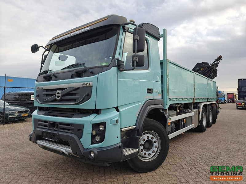 Volvo FMX 410 8x4/4 Dagcab Euro5 - Open Laadbak 6.8m + Hiab 244 E-6 Hipro - 258.000km - Naafreductie - 05/2026 APK - 드롭사이드/ 플랫베드 트럭, 크레인 트럭 : 사진 1 Volvo FMX 410 8x4/4 Dagcab Euro5 - Open Laadbak 6.8m + Hiab 244 E-6 Hipro - 258.000km - Naafreductie - 05/2026 APK - 드롭사이드/ 플랫베드 트럭, 크레인 트럭 : 사진 1