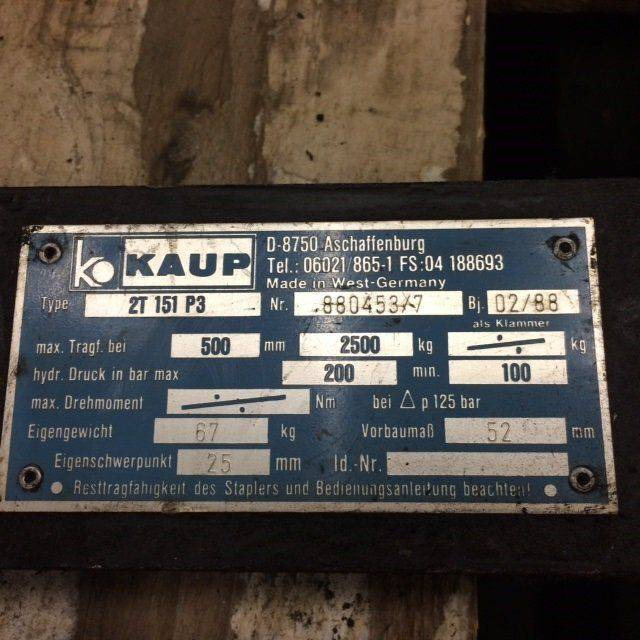 Kaup Sideshift 1000 mm - 부착물 : 사진 2 Kaup Sideshift 1000 mm - 부착물 : 사진 2