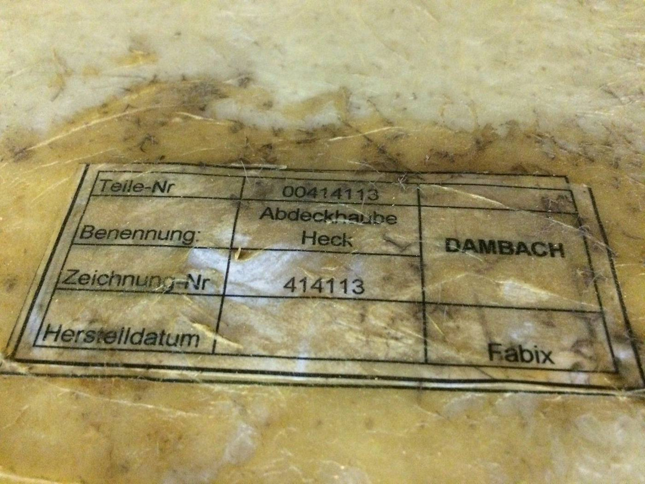 Plastic covers for Dambach, Atlet OMNI 140DCR - 보디 및 외관 자재 취급 장비 용 : 사진 5 Plastic covers for Dambach, Atlet OMNI 140DCR - 보디 및 외관 자재 취급 장비 용 : 사진 5
