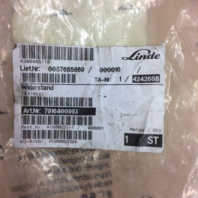 Resistor for Linde - 시동 자재 취급 장비 용 : 사진 4 Resistor for Linde - 시동 자재 취급 장비 용 : 사진 4