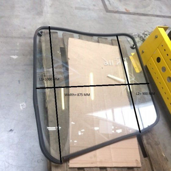 Wind screen for Linde R17X, Series 116 - 앞 유리 자재 취급 장비 용 : 사진 2 Wind screen for Linde R17X, Series 116 - 앞 유리 자재 취급 장비 용 : 사진 2