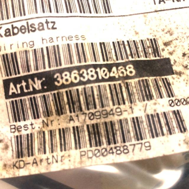 Wiring harness for Linde E16-20, Series 386 - 케이블/ 와이어 하니스 자재 취급 장비 용 : 사진 5 Wiring harness for Linde E16-20, Series 386 - 케이블/ 와이어 하니스 자재 취급 장비 용 : 사진 5