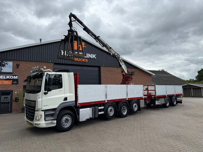 DAF CF 480 8X2 KENNIS K16R3 Kraan Combi 234.610KM + PACTON - 드롭사이드/ 플랫베드 트럭, 크레인 트럭 : 사진 1 DAF CF 480 8X2 KENNIS K16R3 Kraan Combi 234.610KM + PACTON - 드롭사이드/ 플랫베드 트럭, 크레인 트럭 : 사진 1