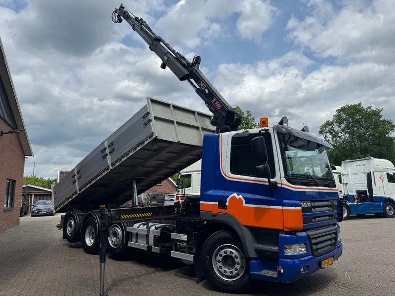 DAF CF 85.360 8X2 3 Zijdige kipper HIAB 16 t/m kraan AHK Top condition - 덤프트럭, 크레인 트럭 : 사진 2 DAF CF 85.360 8X2 3 Zijdige kipper HIAB 16 t/m kraan AHK Top condition - 덤프트럭, 크레인 트럭 : 사진 2