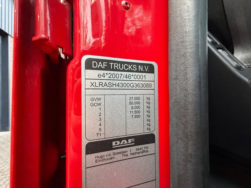 캡 새시 트럭 DAF XF 530 6X2 FAS Full air Alcoa Retarder Stuuras 7.6M Chassis NL Truck : 사진 20