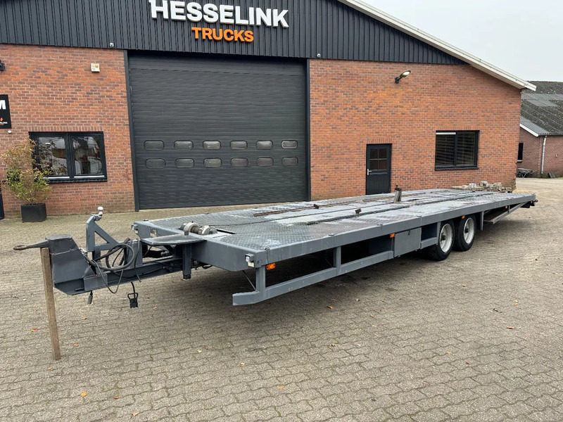 오토트랜스포터 트레일러 Tijhof 9 meter oprij, lier, NCH/Haak containerbaan, top conditie : 사진 15