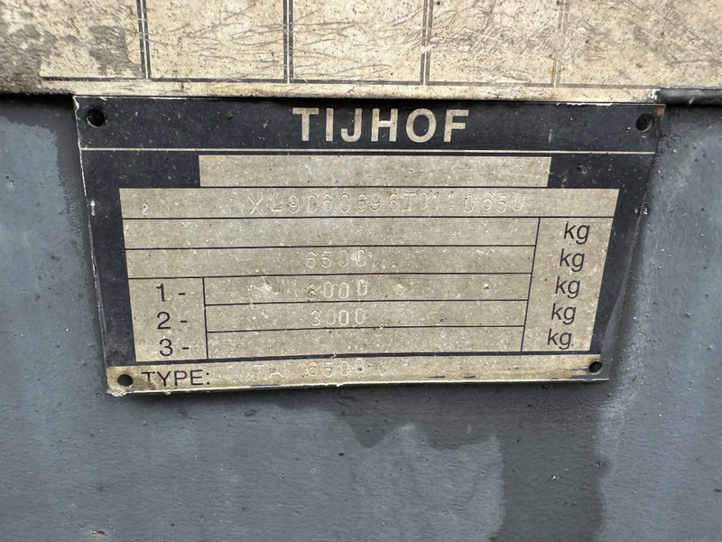 오토트랜스포터 트레일러 Tijhof 9 meter oprij, lier, NCH/Haak containerbaan, top conditie : 사진 8