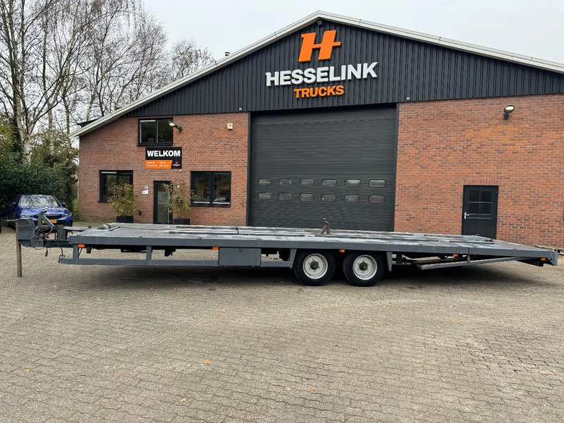 오토트랜스포터 트레일러 Tijhof 9 meter oprij, lier, NCH/Haak containerbaan, top conditie : 사진 12