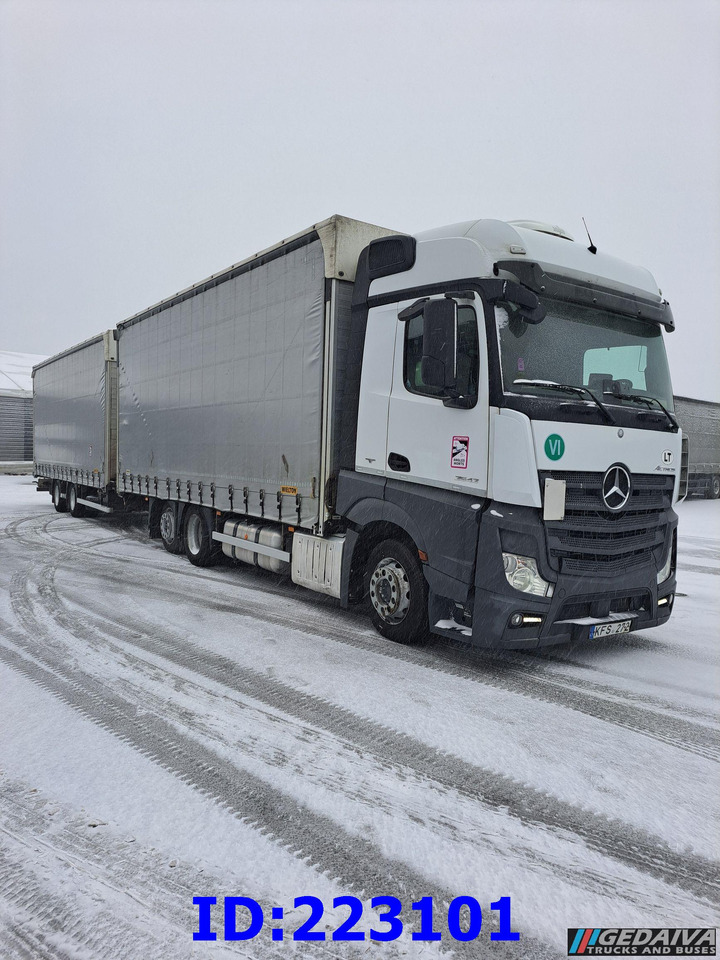 MERCEDES-BENZ Actros 2542 6x2 Euro6 + trailer - 커튼사이더 트럭 : 사진 4 MERCEDES-BENZ Actros 2542 6x2 Euro6 + trailer - 커튼사이더 트럭 : 사진 4