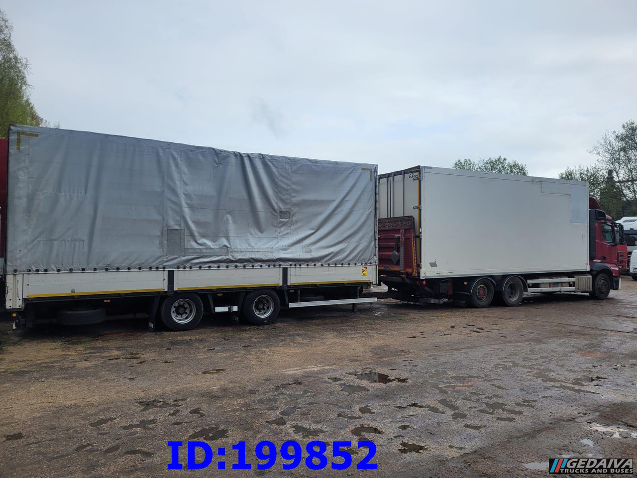 MERCEDES-BENZ Actros 2551 6x2 Euro5 + tilt trailer - 박스 트럭 : 사진 3 MERCEDES-BENZ Actros 2551 6x2 Euro5 + tilt trailer - 박스 트럭 : 사진 3