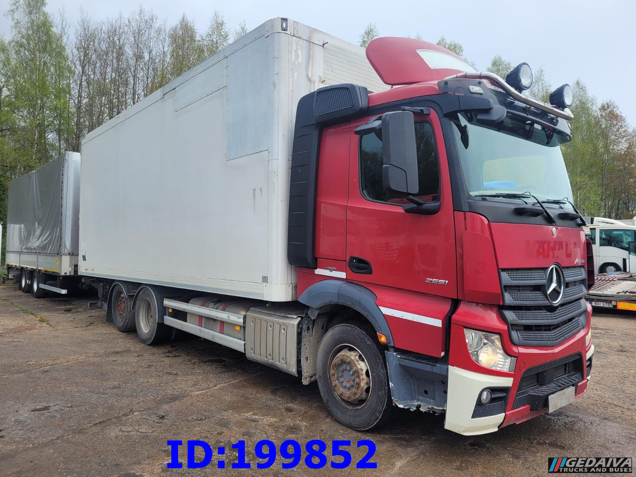 MERCEDES-BENZ Actros 2551 6x2 Euro5 + tilt trailer - 박스 트럭 : 사진 1 MERCEDES-BENZ Actros 2551 6x2 Euro5 + tilt trailer - 박스 트럭 : 사진 1