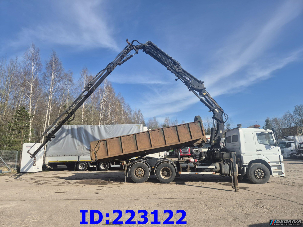 MERCEDES-BENZ Axor 2533 6x2 + Atlas 332.3E Crane - 덤프트럭 : 사진 5 MERCEDES-BENZ Axor 2533 6x2 + Atlas 332.3E Crane - 덤프트럭 : 사진 5