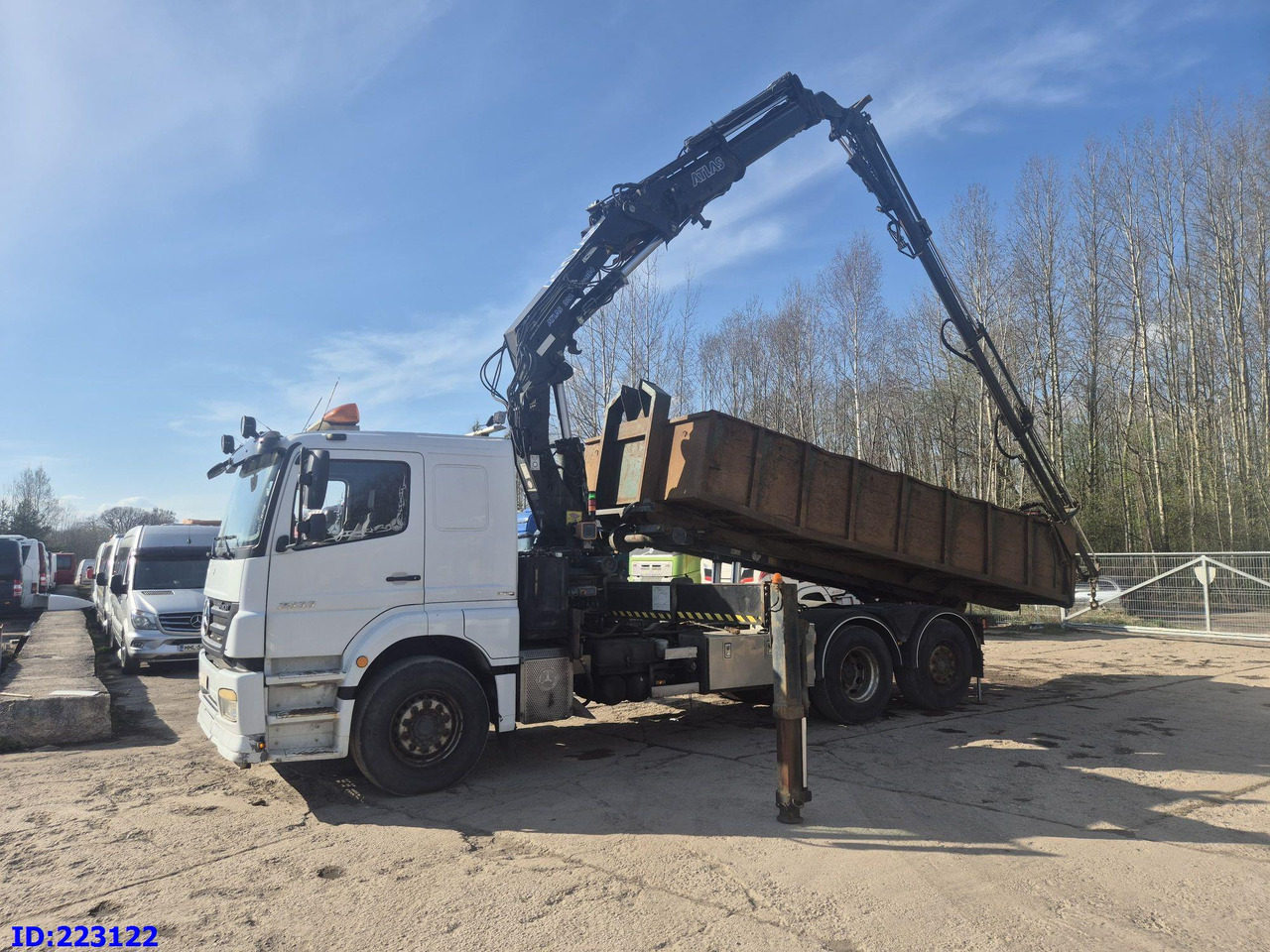 MERCEDES-BENZ Axor 2533 6x2 + Atlas 332.3E Crane - 덤프트럭 : 사진 1 MERCEDES-BENZ Axor 2533 6x2 + Atlas 332.3E Crane - 덤프트럭 : 사진 1