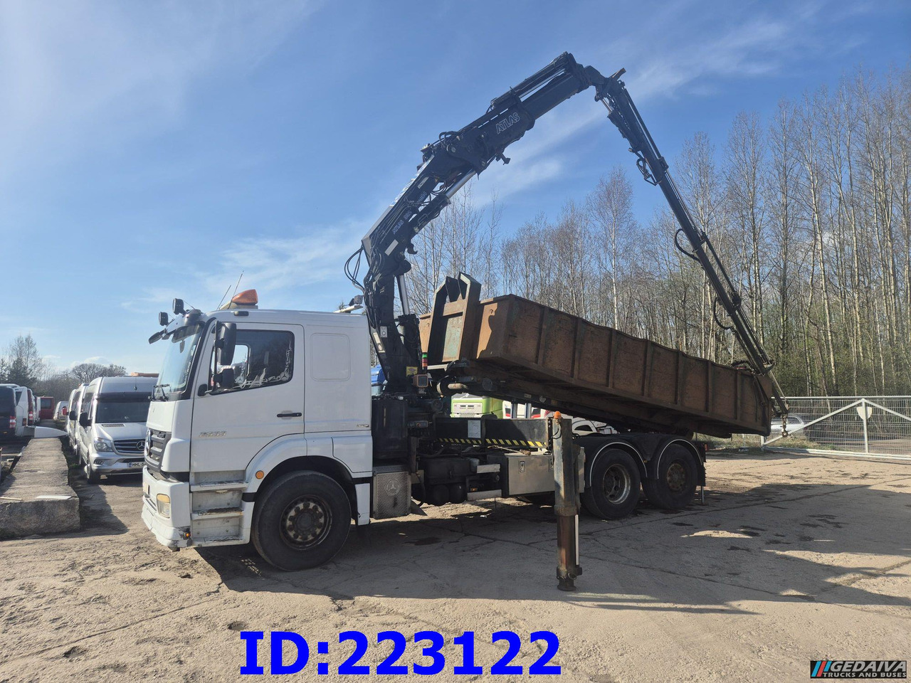 MERCEDES-BENZ Axor 2533 6x2 + Atlas 332.3E Crane - 덤프트럭 : 사진 1 MERCEDES-BENZ Axor 2533 6x2 + Atlas 332.3E Crane - 덤프트럭 : 사진 1