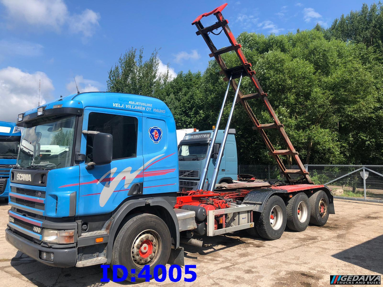 SCANIA 124 400 8x4 - 케이블 시스템 트럭 : 사진 1 SCANIA 124 400 8x4 - 케이블 시스템 트럭 : 사진 1