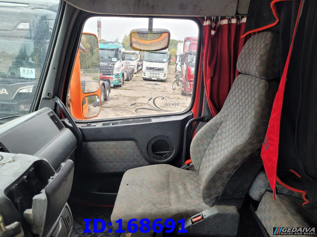 후크 리프트 트럭 VOLVO FH12 380HP 6x2 10tyre Hook Tipper : 사진 21