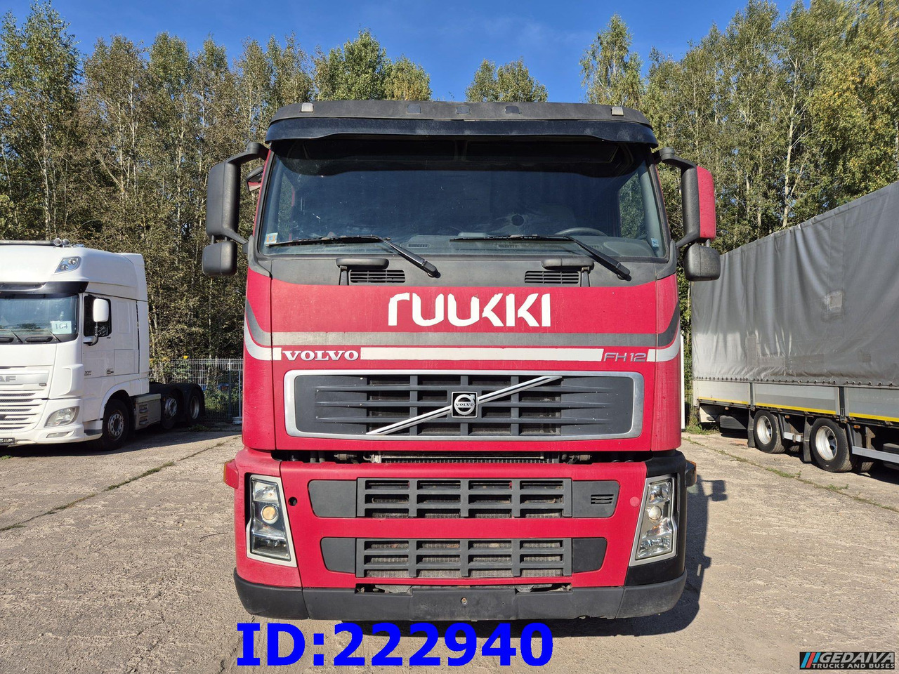 VOLVO FH12 420HP + Crane Palfinger PK9501 - 드롭사이드/ 플랫베드 트럭 : 사진 2 VOLVO FH12 420HP + Crane Palfinger PK9501 - 드롭사이드/ 플랫베드 트럭 : 사진 2