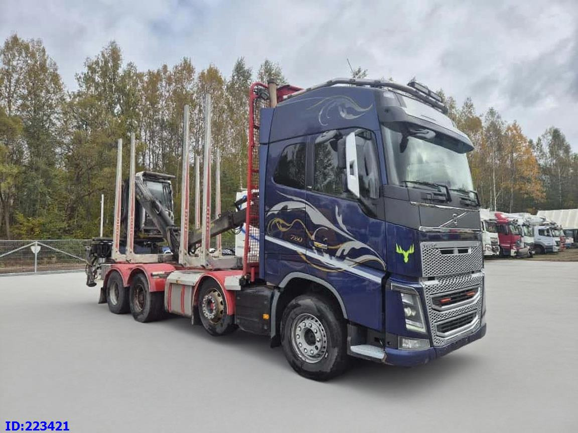 VOLVO FH16 750HP 8x4 + KESLA CRANE - 목재 트럭 : 사진 4 VOLVO FH16 750HP 8x4 + KESLA CRANE - 목재 트럭 : 사진 4