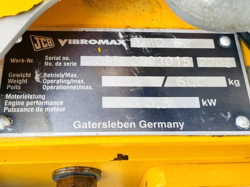 JCB Vibromax Duplex VMD 62 (1244) - 미니 롤러 : 사진 3 JCB Vibromax Duplex VMD 62 (1244) - 미니 롤러 : 사진 3