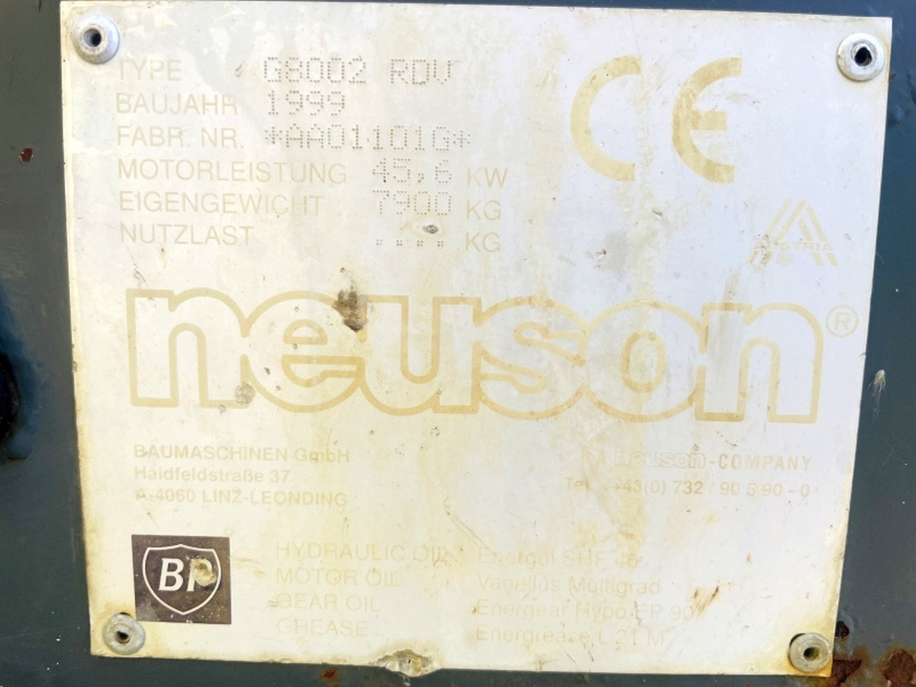 Neuson G8002 RDV (4015) - 미니 굴삭기 : 사진 3 Neuson G8002 RDV (4015) - 미니 굴삭기 : 사진 3