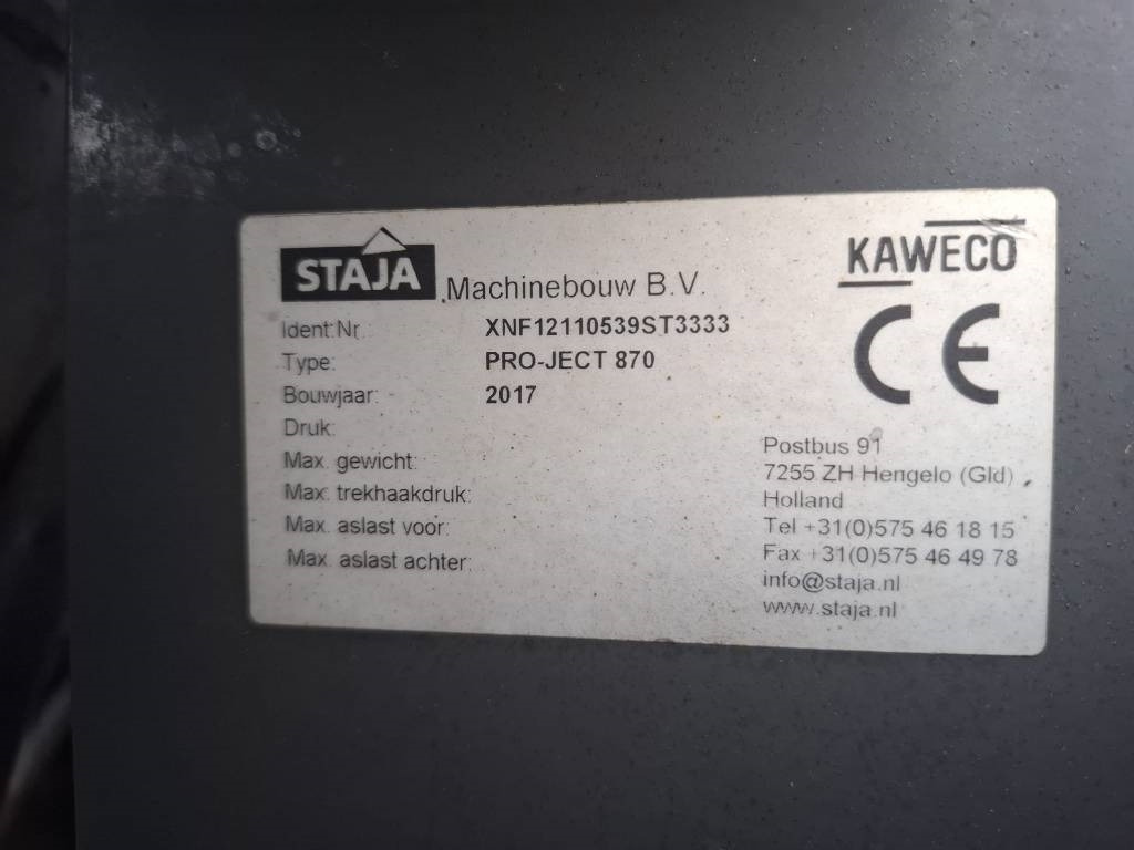 Kaweco Pro-ject 870 zodenbemester - 퇴비 스프레더 : 사진 4 Kaweco Pro-ject 870 zodenbemester - 퇴비 스프레더 : 사진 4