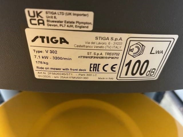 Stiga Park 300 lc Frontmaaier  - 정원 모어 : 사진 4 Stiga Park 300 lc Frontmaaier  - 정원 모어 : 사진 4