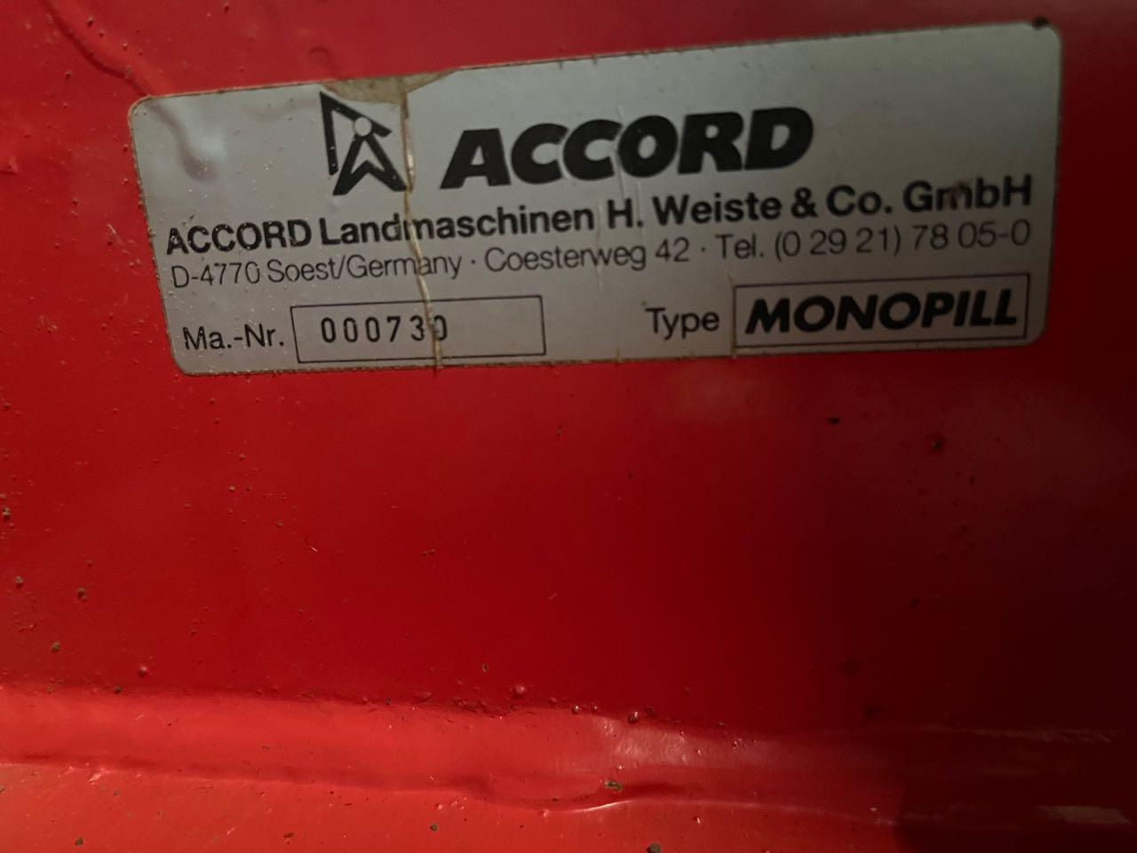Accord Monopill - 정밀 파종기 : 사진 2 Accord Monopill - 정밀 파종기 : 사진 2