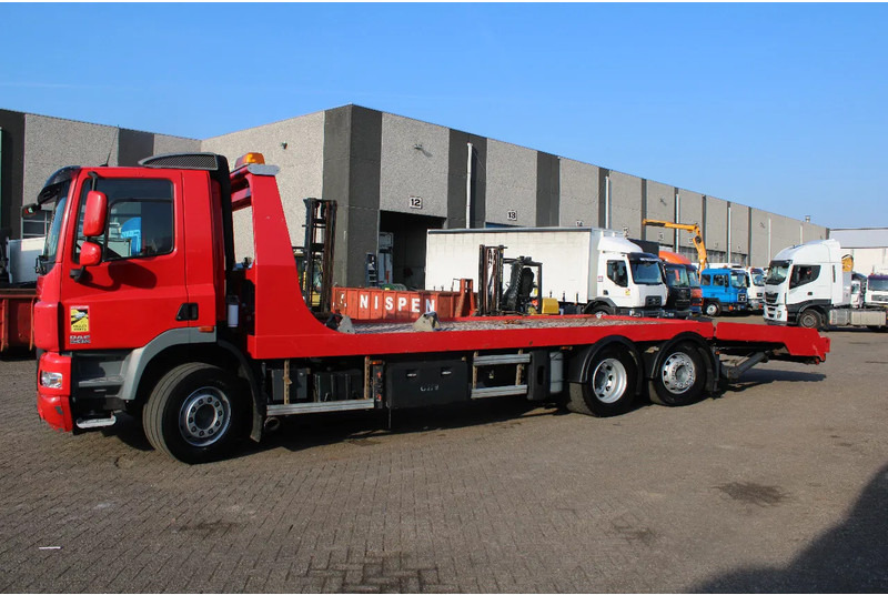 DAF CF 85.410 + EURO 5 + EXTENDABLE PLATFORM HYDROLIC + 6X2 + 3X IN STOCK / WINCH - 자동 운반 장치 트럭 : 사진 2 DAF CF 85.410 + EURO 5 + EXTENDABLE PLATFORM HYDROLIC + 6X2 + 3X IN STOCK / WINCH - 자동 운반 장치 트럭 : 사진 2