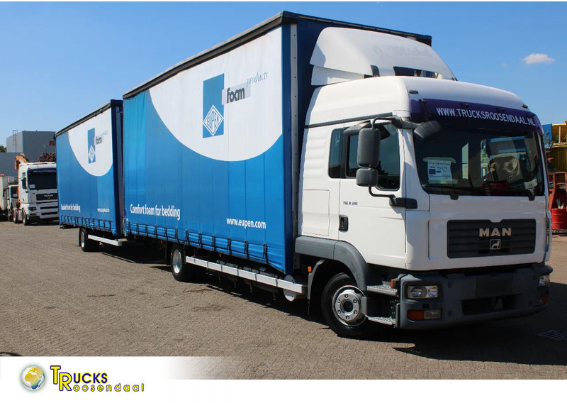 MAN TGL 8.210 + TRAILER + SLEEPCAB COMBI - 커튼사이더 트럭 : 사진 1 MAN TGL 8.210 + TRAILER + SLEEPCAB COMBI - 커튼사이더 트럭 : 사진 1