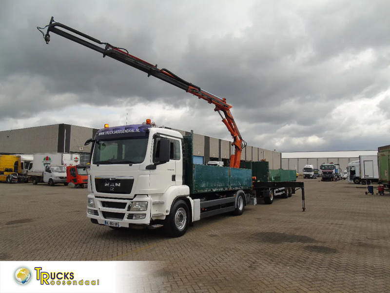 MAN TGS 18.440 + ATLAS 165 + EURO 5 + TRAILER 3 AXLE + REMOTE - 크레인 트럭 : 사진 1 MAN TGS 18.440 + ATLAS 165 + EURO 5 + TRAILER 3 AXLE + REMOTE - 크레인 트럭 : 사진 1