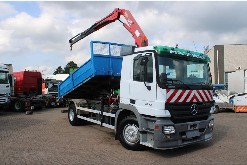 Mercedes-Benz Actros 2032 + HMF 1460 + Tipper + Steel Steel - 덤프트럭 : 사진 2 Mercedes-Benz Actros 2032 + HMF 1460 + Tipper + Steel Steel - 덤프트럭 : 사진 2