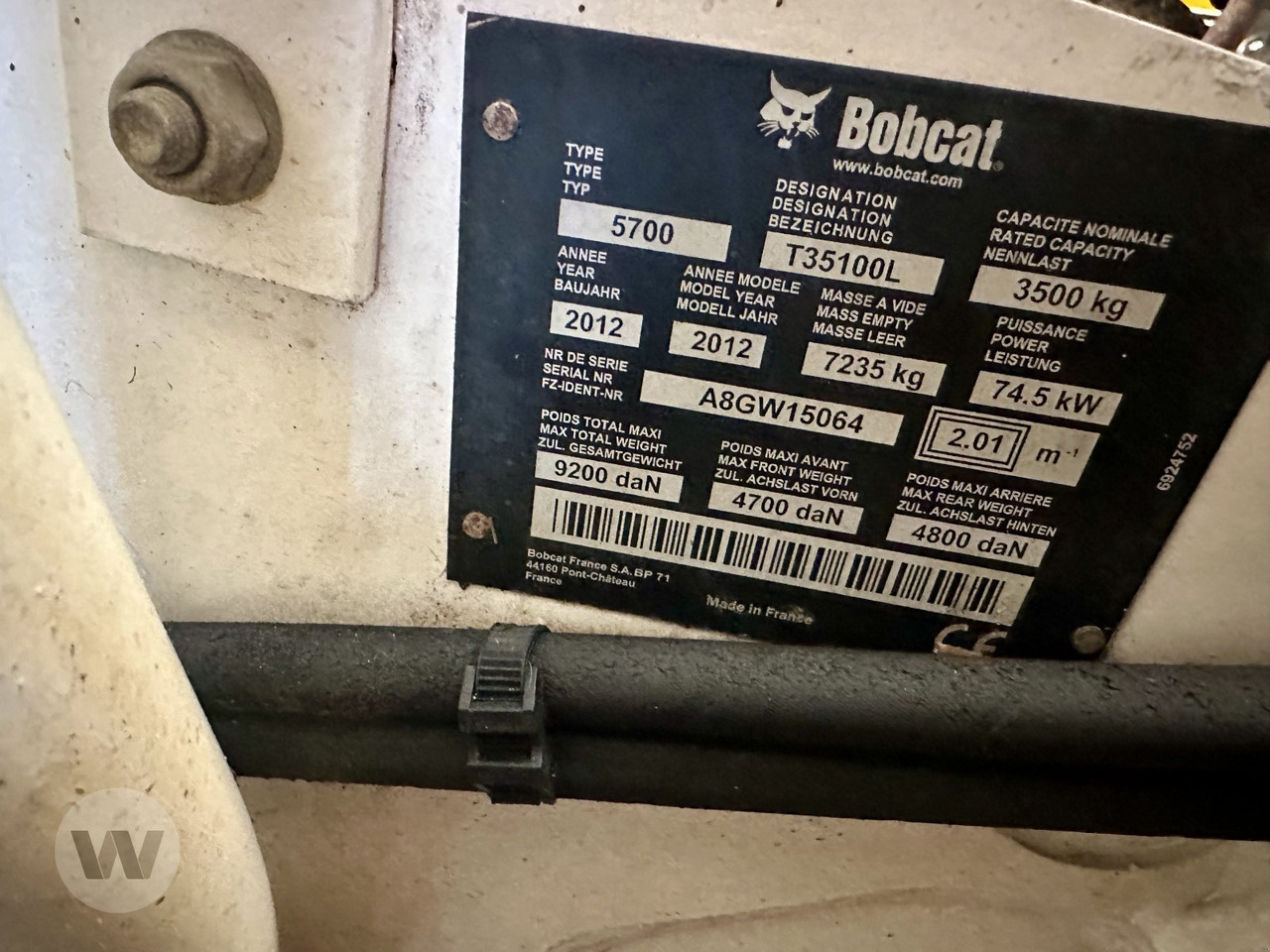 Bobcat T 35100 L - 텔레스코픽 핸들러 : 사진 2 Bobcat T 35100 L - 텔레스코픽 핸들러 : 사진 2