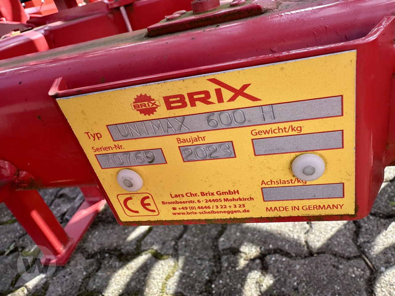 Brix UNIMAX 600 H - 로터베이터 : 사진 5 Brix UNIMAX 600 H - 로터베이터 : 사진 5