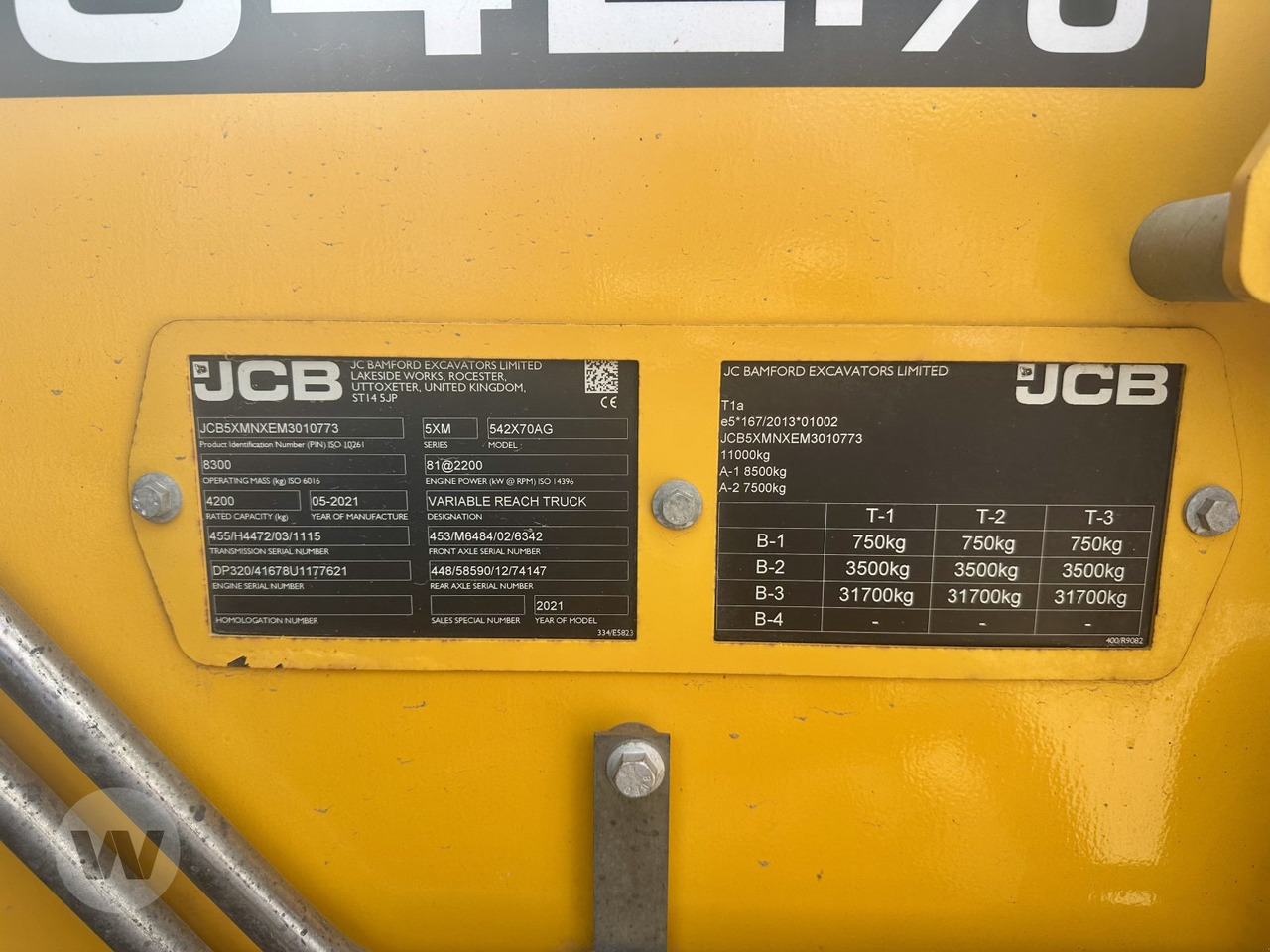 JCB 542-70 - 텔레스코픽 핸들러 : 사진 1 JCB 542-70 - 텔레스코픽 핸들러 : 사진 1