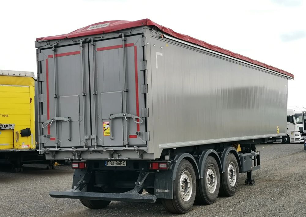 Reisch Aluminiowa 50m3, dach Cramaro manualny - 덤프 세미 트레일러 : 사진 3 Reisch Aluminiowa 50m3, dach Cramaro manualny - 덤프 세미 트레일러 : 사진 3