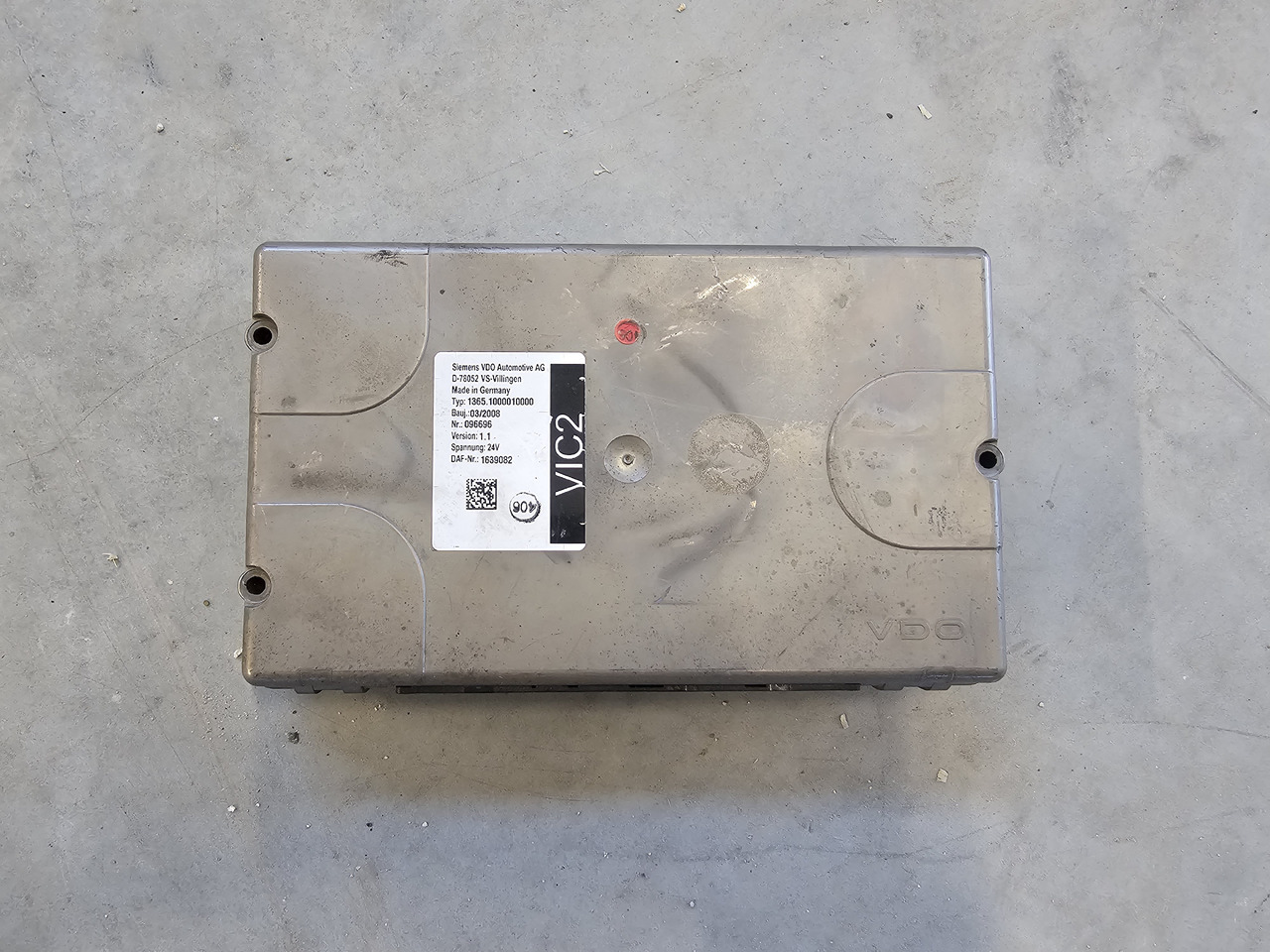 DAF XF CF / VIC2 CONTROL UNIT / 1639082 - ECU : 사진 2 DAF XF CF / VIC2 CONTROL UNIT / 1639082 - ECU : 사진 2