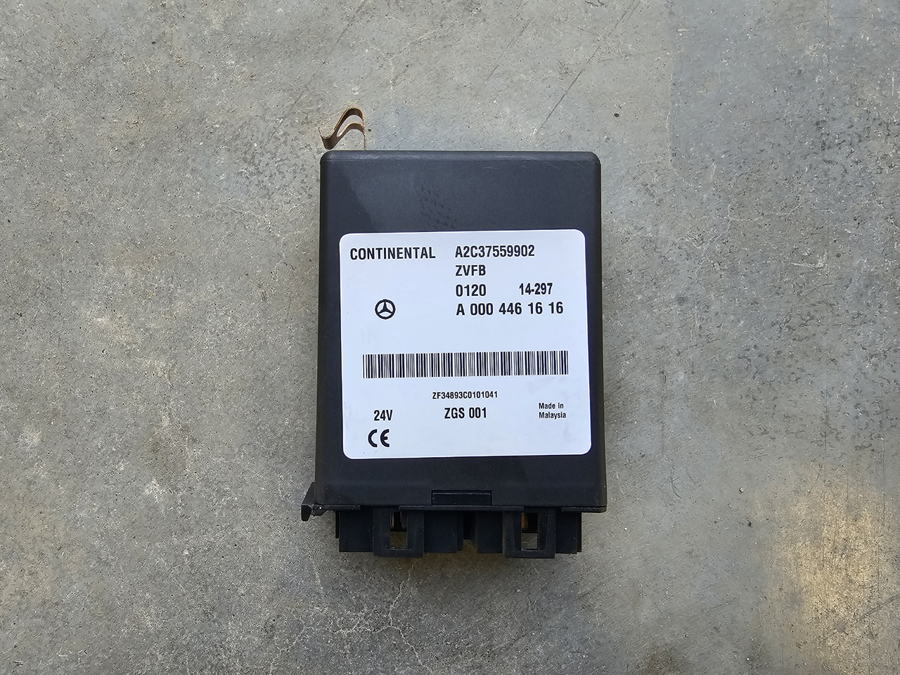 MERCEDES-BENZ ATEGO MP4 EURO 6 / CENTRAL LOCK ECU ZVFB / A0004461616 - ECU : 사진 2 MERCEDES-BENZ ATEGO MP4 EURO 6 / CENTRAL LOCK ECU ZVFB / A0004461616 - ECU : 사진 2