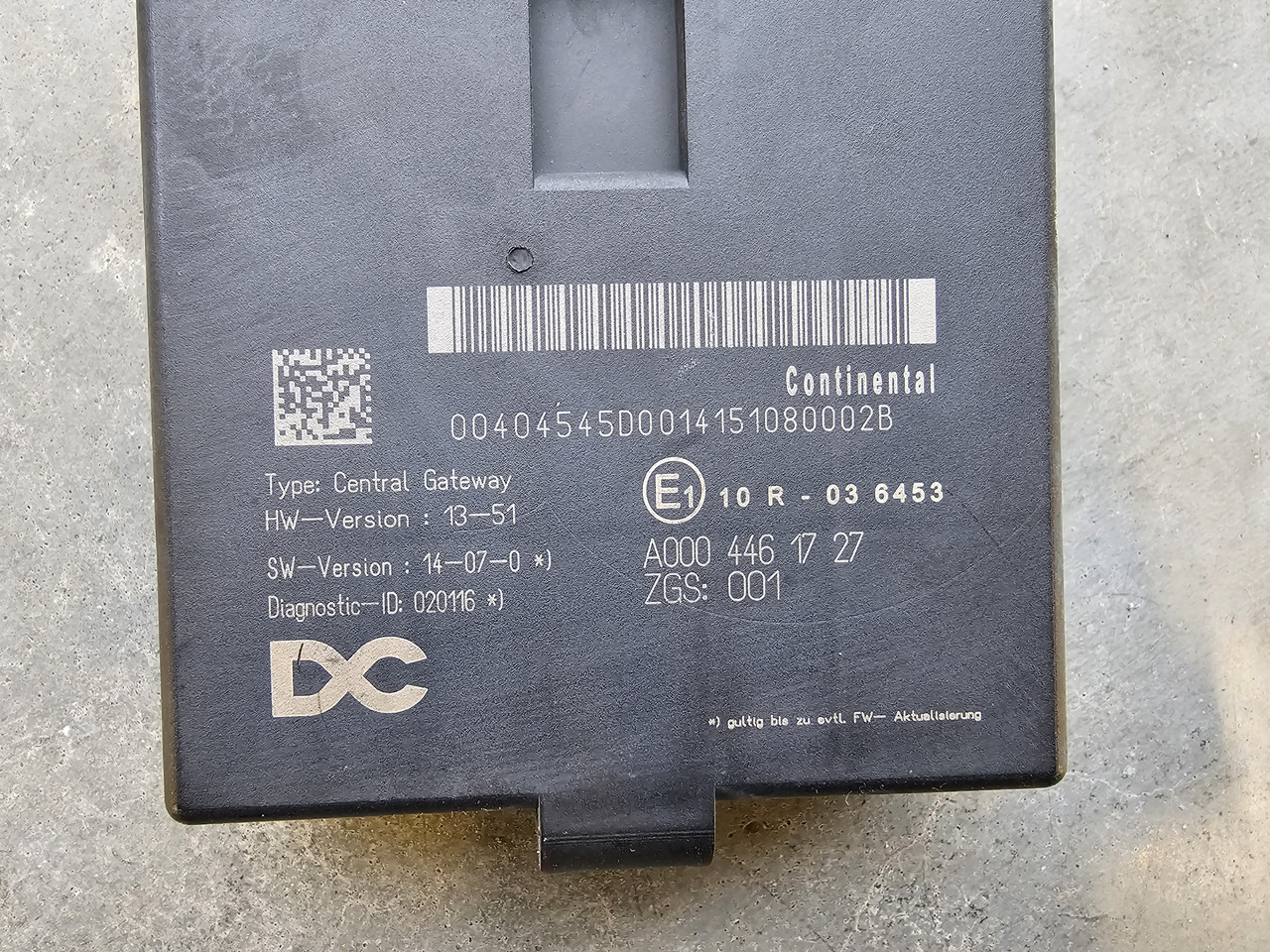 MERCEDES-BENZ ATEGO MP4 EURO 6 /CGW CENTRAL GATEWAY ECU / A0004461727 - ECU : 사진 3 MERCEDES-BENZ ATEGO MP4 EURO 6 /CGW CENTRAL GATEWAY ECU / A0004461727 - ECU : 사진 3
