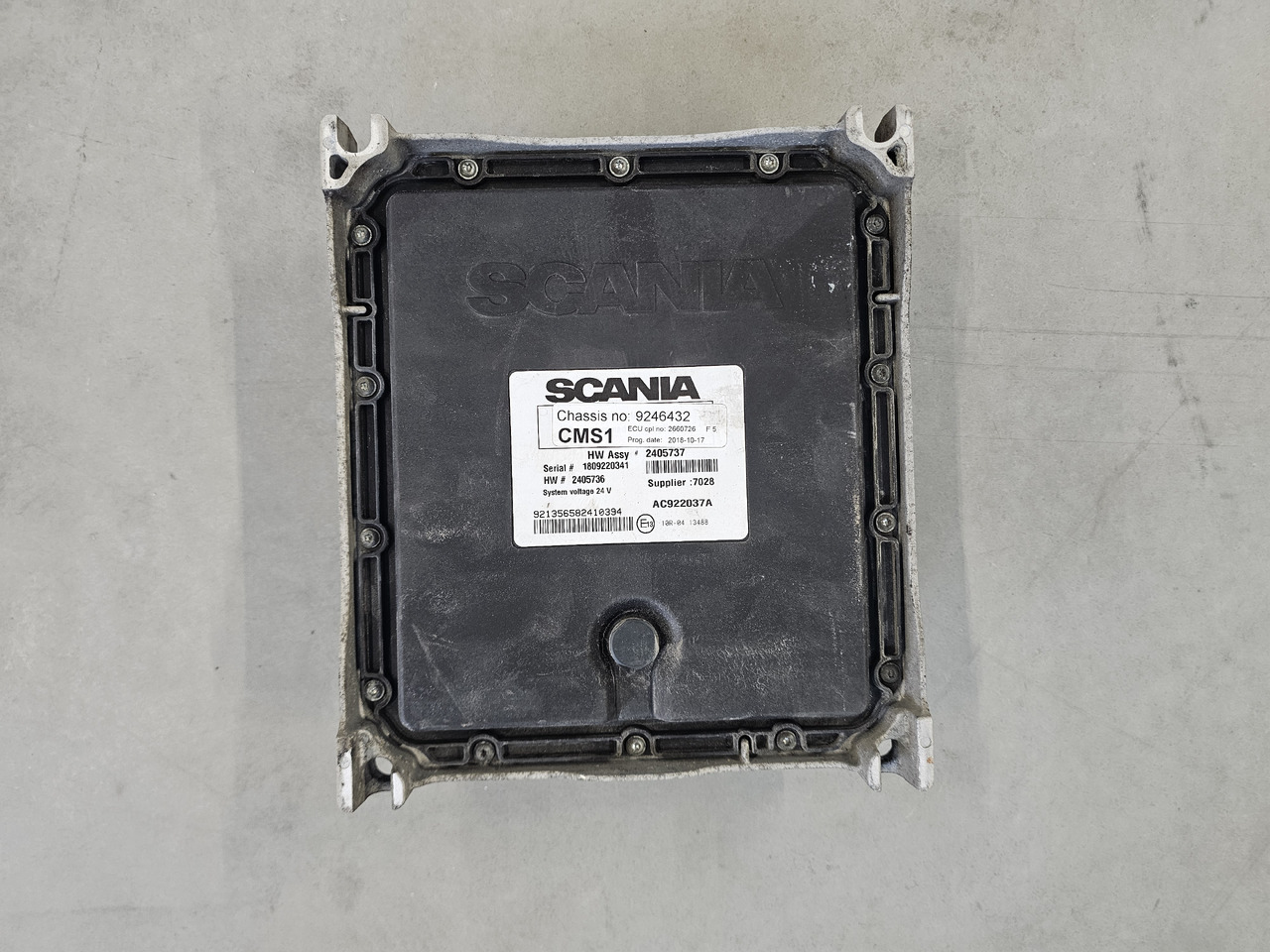 SCANIA R450 EURO 6 / CMS1 CONTROL UNIT / 2660726 - ECU : 사진 3 SCANIA R450 EURO 6 / CMS1 CONTROL UNIT / 2660726 - ECU : 사진 3