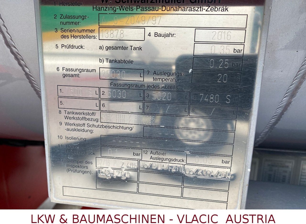 유조트럭 Iveco Stralis 480 Benz/Diesel Schwarzmüller-Kompletzug : 사진 16