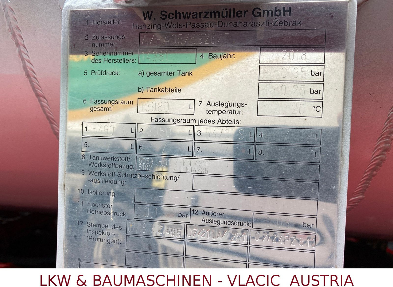 유조트럭 Iveco Stralis 480 Benz/Diesel Schwarzmüller-Kompletzug : 사진 11