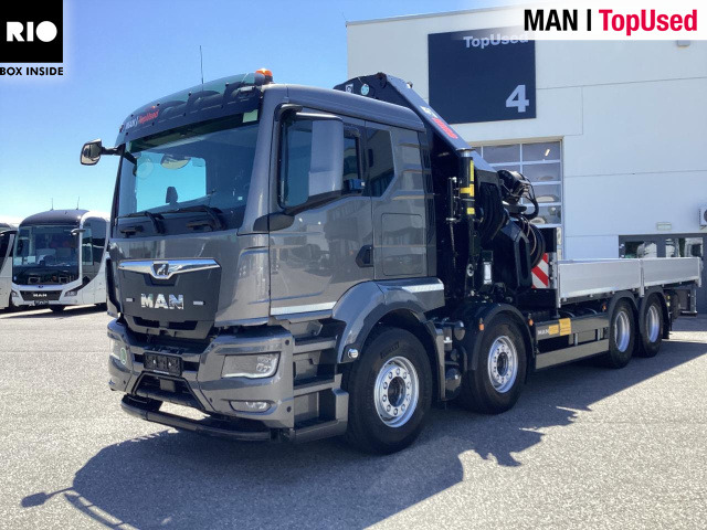 MAN TGS 35.510 8x4 BL CH HIAB X-HiPro 858 E 8 - 드롭사이드/ 플랫베드 트럭, 크레인 트럭 : 사진 1 MAN TGS 35.510 8x4 BL CH HIAB X-HiPro 858 E 8 - 드롭사이드/ 플랫베드 트럭, 크레인 트럭 : 사진 1